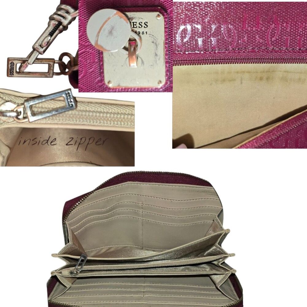Guess Y2K Purse Wallet Bundle Satchel Monogram Handbag Lot Designer Bags - Picture 7 of 12